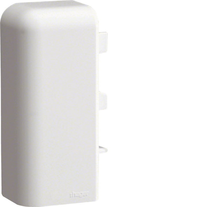 Hager M55649010 Embout gauche pour goulotte SL 20071, blanc pur