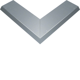 Hager AKBA2000401 Couvercle aveugle coin extérieur 90° pour goulotte AK 200x40