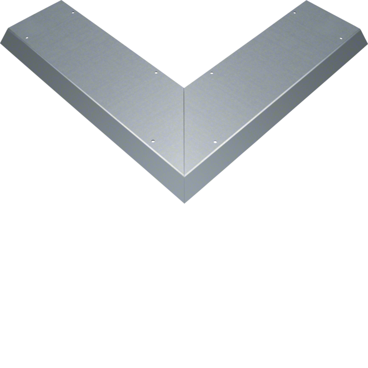 Hager AKBA2000401 Couvercle aveugle coin extérieur 90° pour goulotte AK 200x40