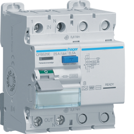 Hager CFB525E RCCB 1P+N 25A 300mA Type B