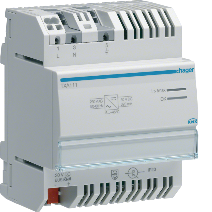 Hager TXA111 Power Supply 30V DC 320 mA