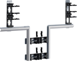 Hager BKIS121308D9016 Pièce en T pour goulotte de câble en acier BKIS 12.5, blanc