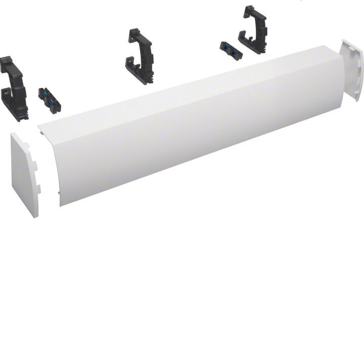 Hager FZ454 Cache-câble, 4 sections, fixation par boîte