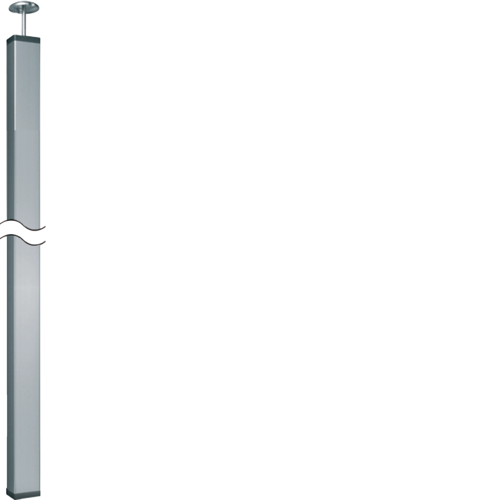 Hager DA200 DAS803100ELN Raccord à pression 3,1-3,4 m, aluminium anodisé