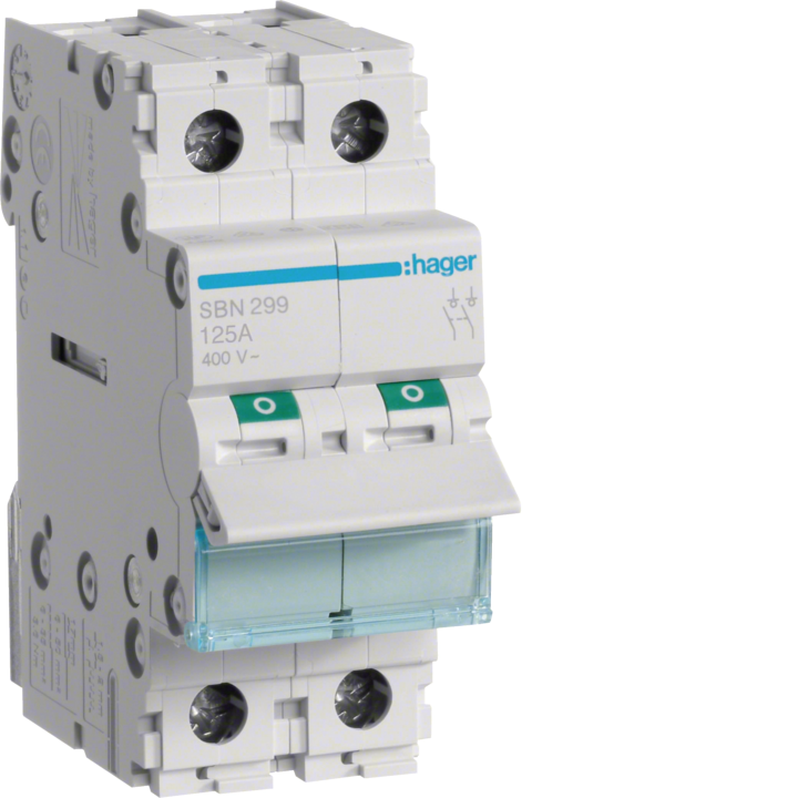 Hager SBN299 2P 125A Interruptor Seccionador