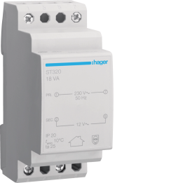 Hager ST320 Safety Transformer 18VA 230-12V