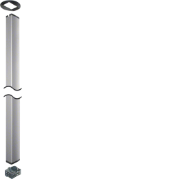 Hager DAK2803400ELN DA200 Raccord de serrage en aluminium anodisé 3400 mm