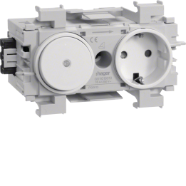 Hager GS11019016 Prise intelligente avec interrupteur, Zigbee, blanc