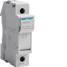 Hager LSN509 Fuse Carrier 1P 32A 690V 1M