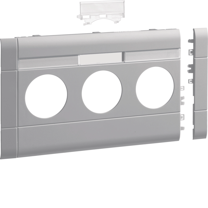 Hager GB120317035 Plaque frontale Prise triple BRA/H/S 120 LF lg Blanc