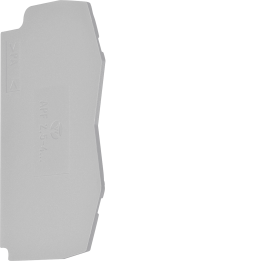 Hager KWE18G Endplate for KYA02LH, KYA04LH