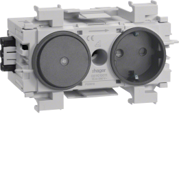 Hager GS11019011 Prise intelligente avec interrupteur, UK Type G, Blanc