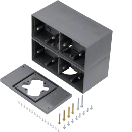 Hager GBZ87011 Boîtier sur pied 8 champs d'installation SG