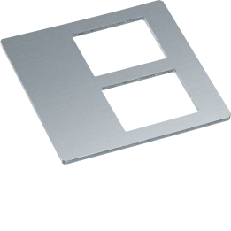 Hager GBVDM012 Plaque de support pour RJ45 double, 19,3 x 14,8 mm