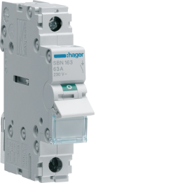 Hager SBN163 1P 63A Interruptor Seccionador