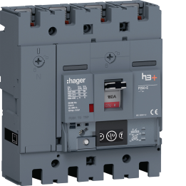 Hager HET161NR MCCB H3+ P250 Energy 4x160A 70kA