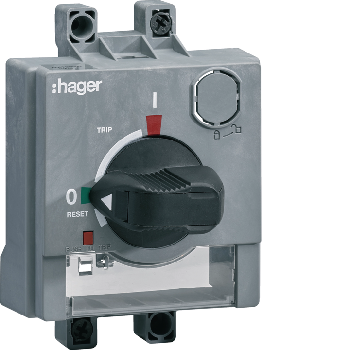 Hager HXT032H Direct Rotary Handle with Interlock for P250