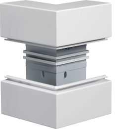 Hager BRA6521039016 Coin extérieur 68x210mm Couvercle 80mm Blanc