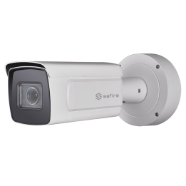 SAFIRE SF-IPB778Z-2YLPR-8032 Cámara IP Bullet 8MP 4K con AI, LPR, IR 30m, PoE, IP67