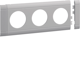 Hager GB080307035 Plaque frontale couvercle de prise triple 80 lg