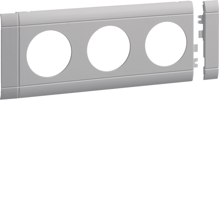 Hager GB080307035 Plaque frontale couvercle de prise triple 80 lg