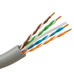 Kabel sieciowy UTP SAFIRE UTP6E-300 Cat6 szpula 300 m - czysta miedź, PVC, szary