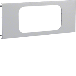 Hager L96027035 Couvercle prédécoupé gris pour boîte de sol à 2 groupes