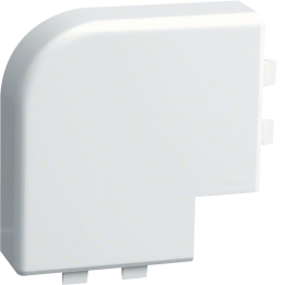 Hager SL1705259016 Coin plat pour goulotte de câbles, blanc signalisation
