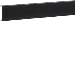Hager SL20080AC9011 Couvercle de goulotte avec composé souple, noir (RAL 9011)