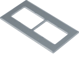Hager GTVDM022 Plaque de support pour GTVD2/3 2xRJ45 20,4x27,7