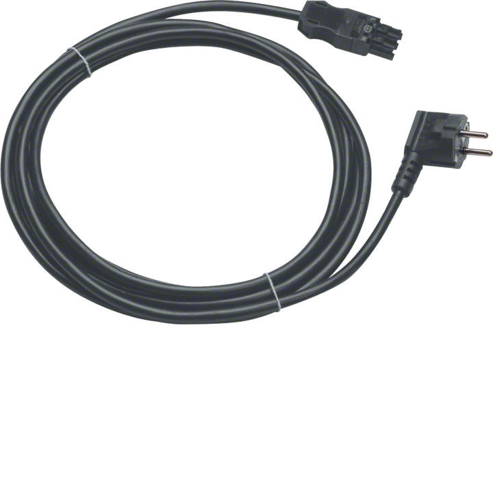 Hager G4713 Câble de connexion 2000 mm avec fiche coudée Schuko
