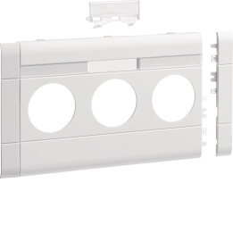 Hager GB100319016 Plaque frontale 3 prises intelligentes BRH 100 LF tw