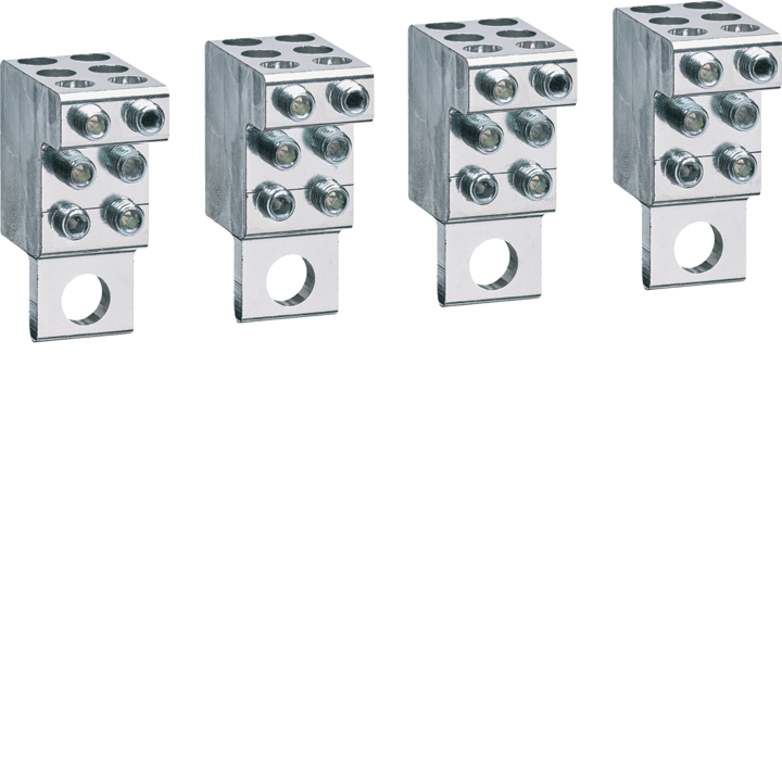 Hager HYS156H Cage Terminal Distribution Block P160 Cu/Al 4P 6x4-25mm²