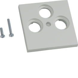 Hager GZSAT3A7035 Plaque centrale 55 TV/SAT triple, lg