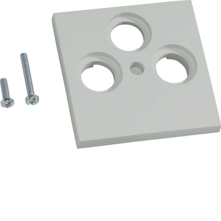 Hager GZSAT3A7035 Plaque centrale 55 TV/SAT triple, lg