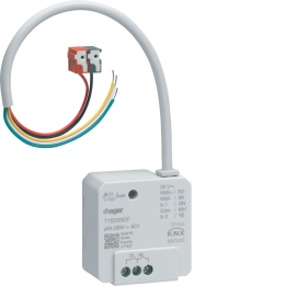 Hager TYBS692F KNX Dimming Actuator, 2-Fold Output, 2-Fold Input, Flush Mount