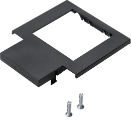 Hager GTMBV34T1 Plaque de recouvrement pour appareil 1 largeur avec anneau en S