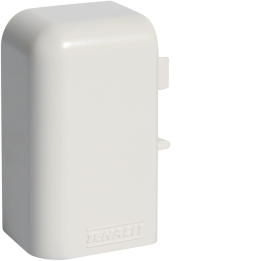 Hager M55549010 Embout gauche pour goulotte SL 20051, blanc pur