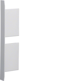 Hager BKIS251306D9016 Embout pour goulotte de câbles 25 mm, acier, blanc