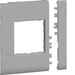 Hager GR1000ALAN Alan Plaque frontale 5 gangs 100 mm en aluminium