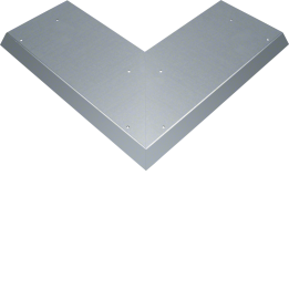 Hager AKBA2000401V Couvercle aveugle coin extérieur 100EW pour goulotte AK 200x40mm