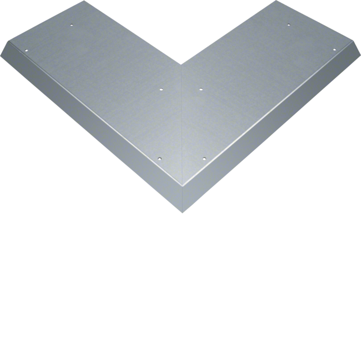Hager AKBA2000401V Couvercle aveugle coin extérieur 100EW pour goulotte AK 200x40mm