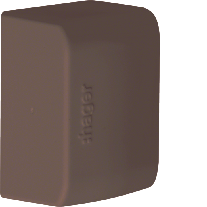 Hager ATA163068014 Embout pour goulotte ATEHA, 16x30 mm, marron