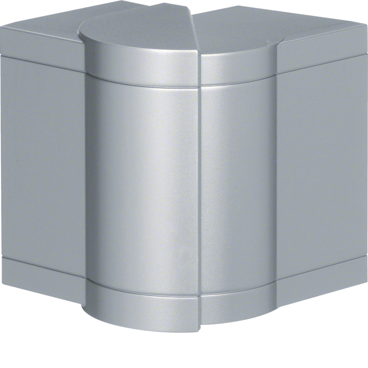 Hager BRP651003HLAN Coin extérieur pour goulotte BRP/BRAP65100, sans halogène, aspect inoxydable