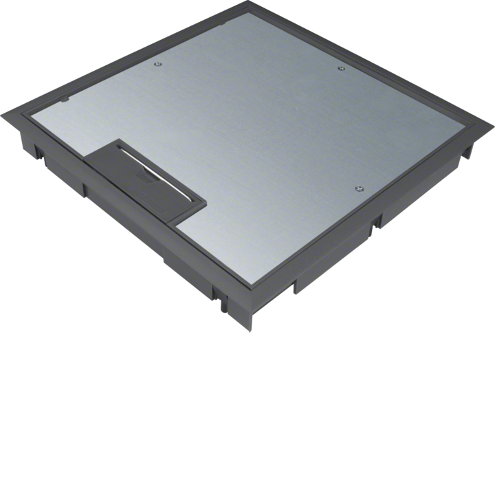 Hager KDQ08059005 Couvercle à charnière pour boîte de sol Q08