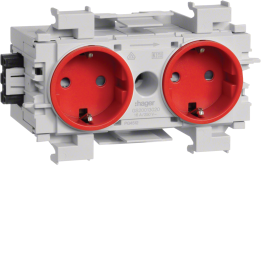 Hager GS20013020 Prise intelligente 2 prises rouge