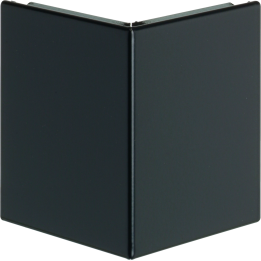 Hager GR0802A9011 Couvercle d'angle externe pour goulotte de câbles, RAL 9011