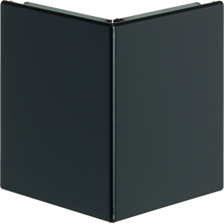 Hager GR0802A9011 Couvercle d'angle externe pour goulotte de câbles, RAL 9011