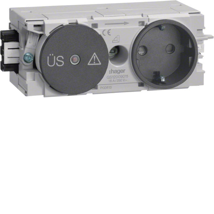Hager GS12009011 Prise intelligente avec protection contre les surtensions
