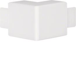 Hager LF3004539016 Coin extérieur pour goulotte LF/LFH 30x45 mm, blanc